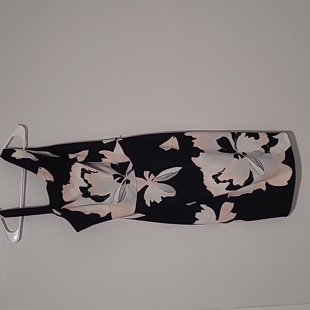 Womens midi floral dressy dress